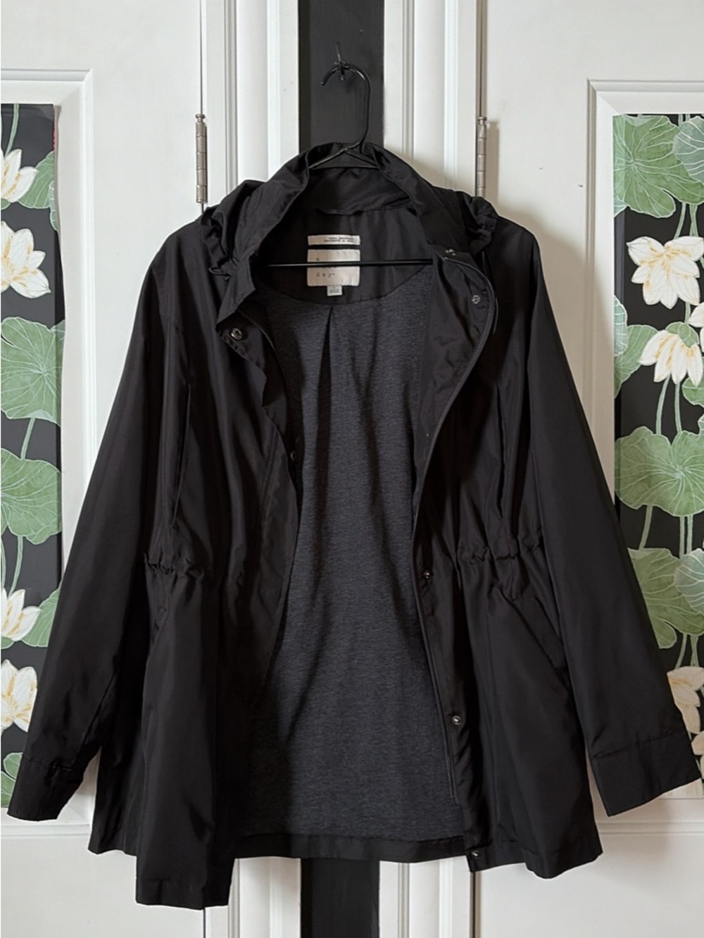 a new day Black Hooded Utility Jacket